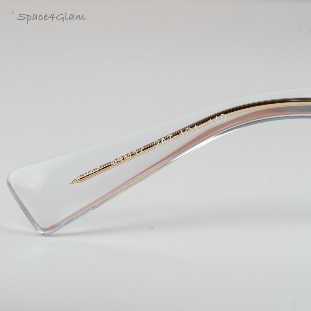 Miu Miu Women Eyeglasses Transparent Clear Rectangle MU02XV 2AZ1O1 NEW AUTHENTIC - Picture 5 of 11